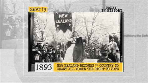 September 19 In History New Zealand Becomes First Country To Grant