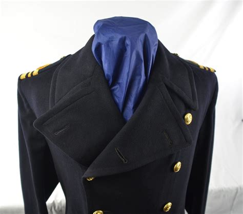 Royal Navy Officers Gieves Woolcashmere Dress Coat In Superb Condition