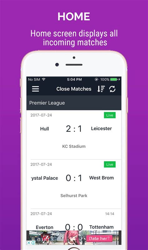 The app is currently available in english and it was last updated on. Live Score Football - iOS App Template by Hicomsolutions ...