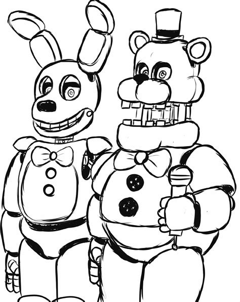 Fnaf Coloring Pages Nightmare Google Search BFB