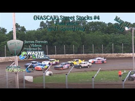 Keep track of every single race and program it yourself so you do not miss any dates from the calendar. (NASCAR) Street Stocks #4, Full Race, Humboldt Speedway ...