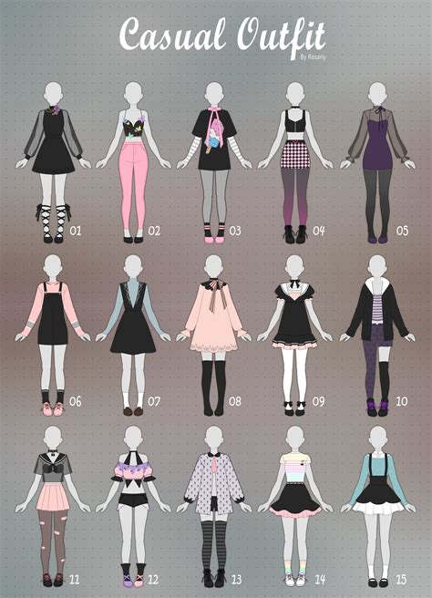 Fabulous Cute Anime Girl Clothes Drawings Information Update Otaku