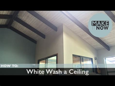 How To Whitewash Wood Ceiling Beams