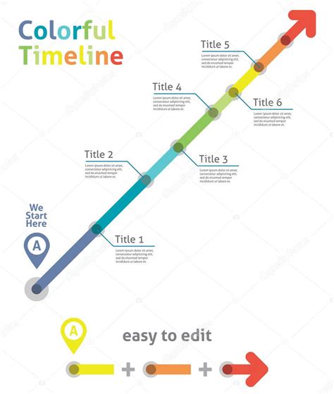 Timeline Arrow — Stock Vector © Siuwing 34430507