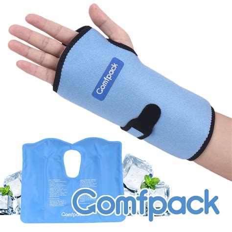 Comfpack Wrist Ice Pack Wrap Hot Cold Compression Therapy Hand Support