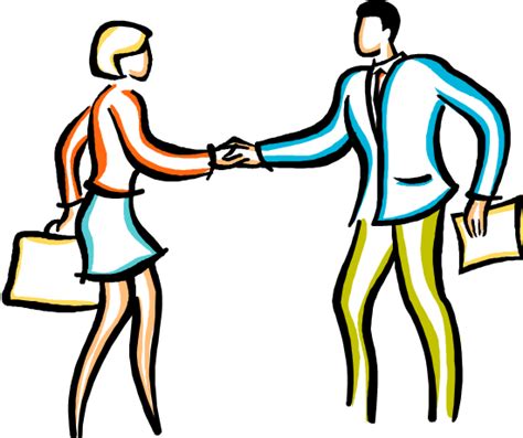 Two People Shaking Hands Clipart Best