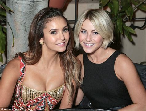 julianne hough and nina dobrev stun at let s be cops premiere daily mail online