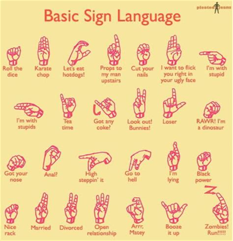 Flat hand, open palm, fingers iirc, english sign language and american sign language are completely different languages, but french sign language is much more similar to. speak the soul's