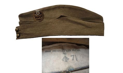 Field Service Cap Dated 1941 Badges Of The York And Lancaster Regiment