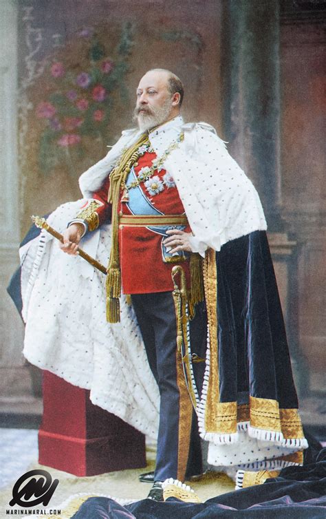 Edward Vii At His Coronation 1902 Rcolorizedhistory
