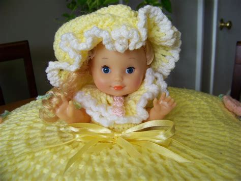 Large Crochet Bed Doll Pillow By Charlenesetsyshop On Etsy