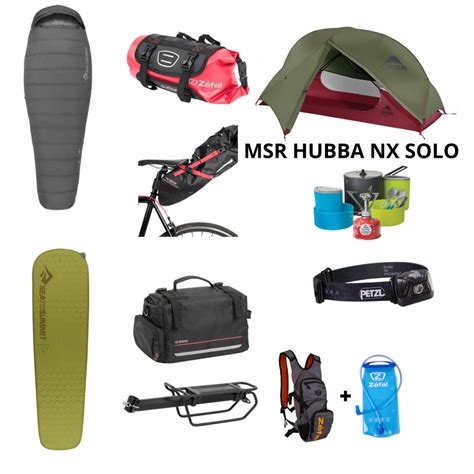 pack bikepacking msr hubba nx solo pour 1 personne