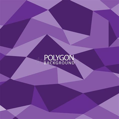 Polygon Hexagon Purple Vector Abstract Background Triangular Geometric