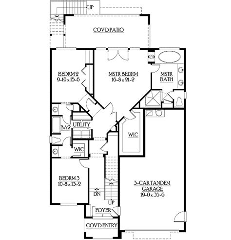 Plex house plans multiplexes quadplex. Reverse Floor Plans with Living Spaces Up - 23128JD ...