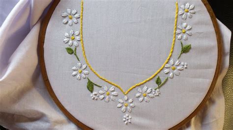 Neck Embroidery Pattern Neckline Embroidery Images Stock Photos