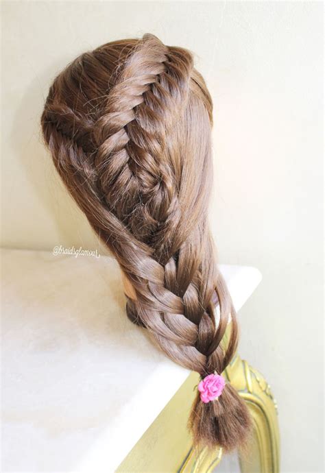 Dutch Fishtail And Mermaid Braid Combo Hair Styles Hot Hair Styles Hair Designs