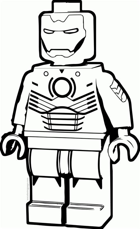 Dibujos De Lego Iron Man Para Colorear Pintar E Imprimir