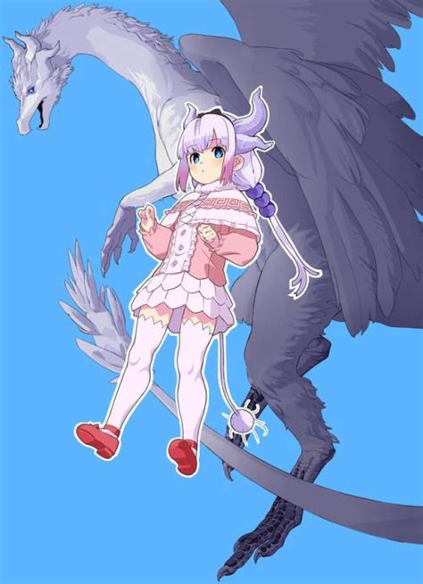 Kanna Kamui Kobayashi In Her Human And Dragon Forms Miss Kobayashis