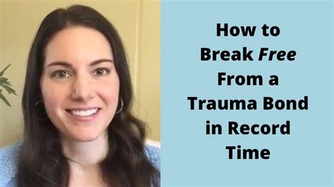 Trauma Bond Recovery How To Break Free From Trauma Bonding In Record