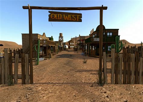 Old West Backdrop Western World Cowboy Town Background Photography