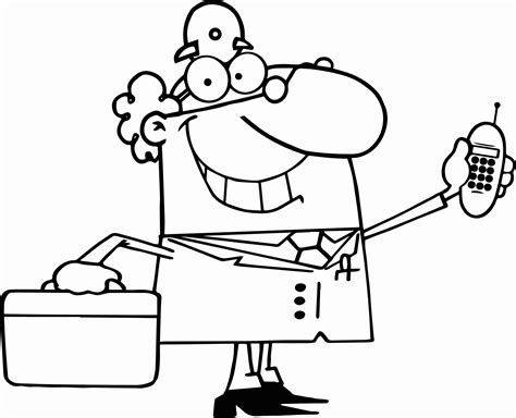 Cartoon Doctor Coloring Pages Coloring Cool