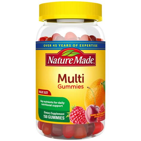 Nature Made Multivitamin Gummies 150 Count Value Size For Daily
