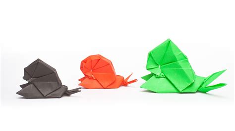 วิธีพับกระดาษเป็นรูปหอยทาก Origami Snail 3d оригами Оригами Улитка