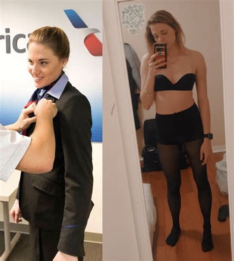 Flight Attendants Dressed And Undressed Madison Gayle Shaffer 00000