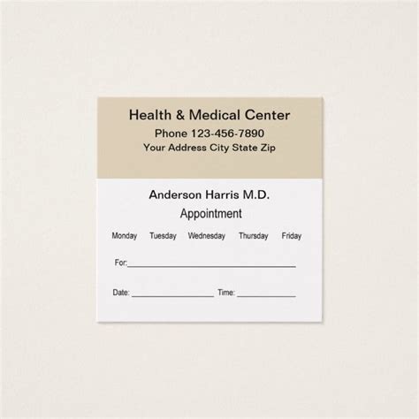 Make stunning appointment cards with adobe spark post. Appointment Reminder Card For A Doctor | Zazzle.com | Appointment cards, Standard business card ...