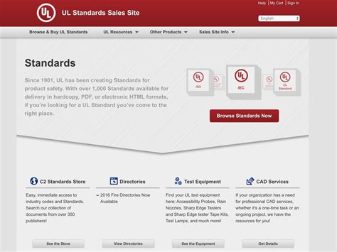 Standards Catalog Ul Solutions