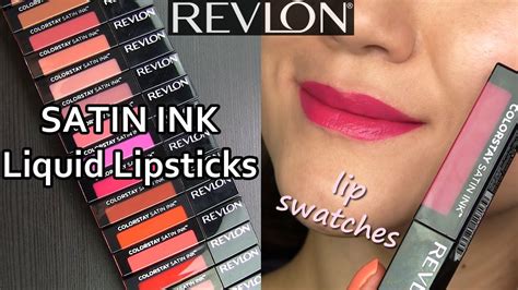 Revlon Colorstay Satin Ink Liquid Lipsticks Lip Swatches And Review