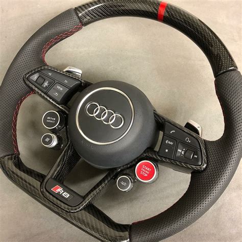 Carbon Fiber Steering Wheel For Audi R8 Custom Audi Steering Wheel