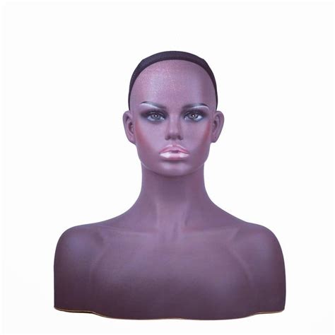 Female Manikin Head Realistic Mannequin Head Bust Wig Head Stand