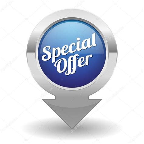 Blue Special Offer Button — Stock Vector © Newartgraphics 41415039
