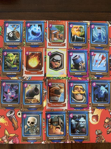 Clash Royale All Cards Images - My wife bought me physical Clash Royale Cards for Christmas and I got a