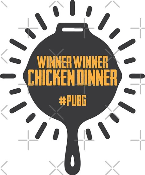 Winner Winner Chicken Dinner Pubg Pan Stickers By Mymainmandeebo