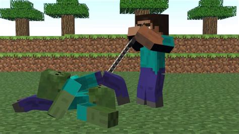 Steve Killing Zombies Minecraft Animation Youtube