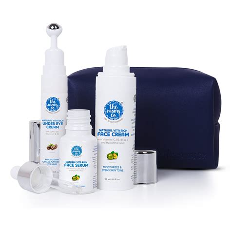 Buy The Moms Co 24 Hour Skincare Starter Kit With Natural Vita Rich Face Serum Cream And Under