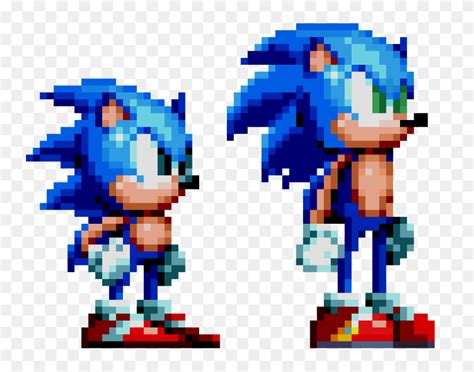 Remaking An Old Friend Classic Sonic Sprite Sonic Sprite Png Images