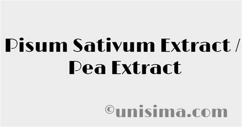 Pisum Sativum Extract Pea Extract