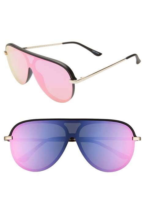 x jlo empire 57mm shield sunglasses black pink purple shield sunglasses sunglasses quay