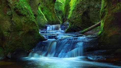 Nature Landscape Long Exposure Scotland River Waterfall Rock