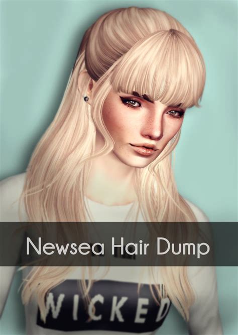 Newsea Hair Dump Part 2 16 Retextures Hair Sims Women