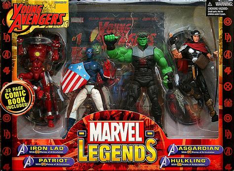 Marvel Legends Young Avengers Iron Lad Patriot Asgardian Hulkling