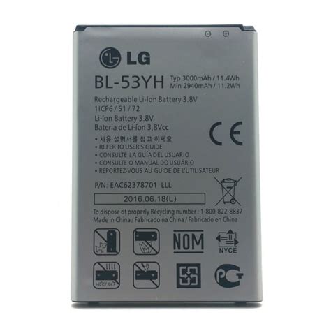 New Original Oem Battery For Lg G3 Bl 53yh