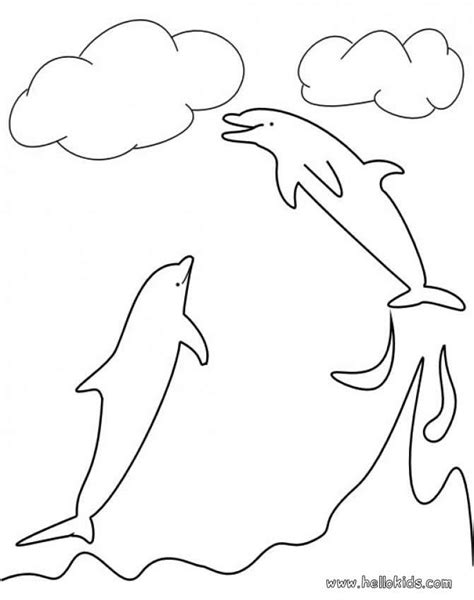 You can have a great time learning about and coloring this wonderful animal. Color online this Dolphin land coloring page. Nice ...