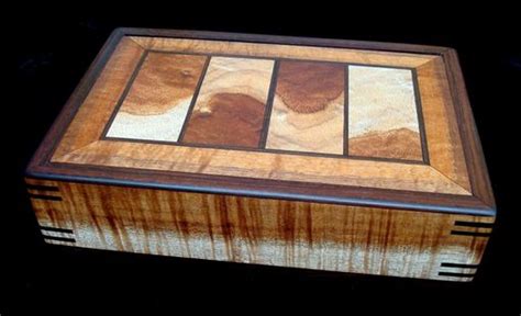 Hand Crafted Four Panel Koa Box By Woodcircus