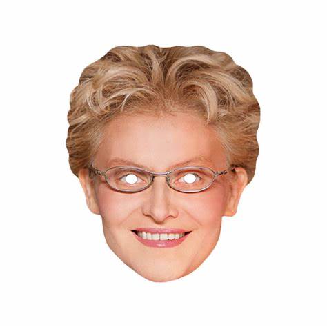 Маска Елены Малышевой, картон / Карнавальная маска / Маска знаменитости Картинка - Маска Елены Малышевой, картон / Карнавальная маска / Маска знаменитости