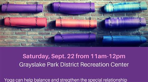 Motherdaughter Yoga Class Grayslake Community Park District