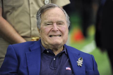 George H W Bush Health Update Former President In High Spirits As